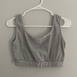gray bralette